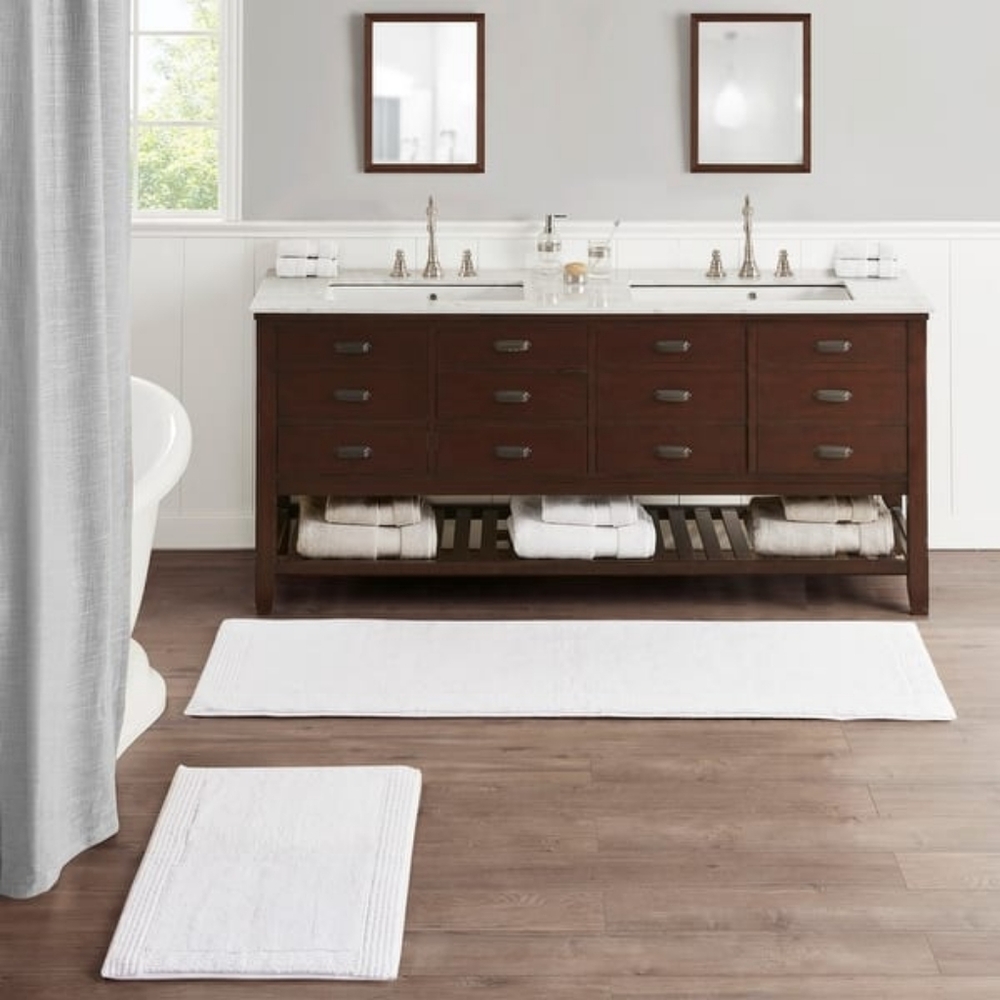 Madison Park Signature Splendor 100% Cotton Tufted 3000 GSM Reversible Bath Rug